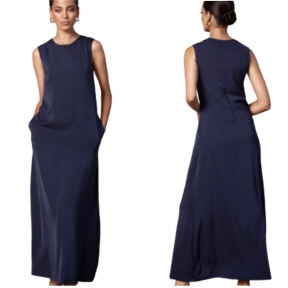Veiled Collection Dresses & Skirts - Veiled Collection Navy Blue Eva Essential Sleeveless Midi Dress Medium NWT